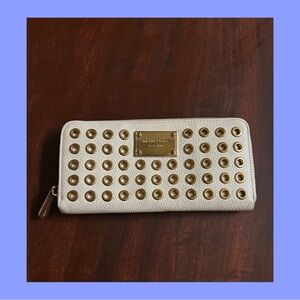 Michael Kors Gold and Cream Wallet